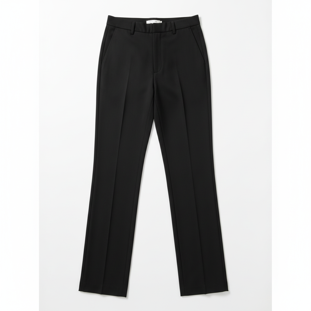 Classic Black Straight-Leg Trousers for Women