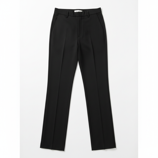 Classic Black Straight-Leg Trousers for Women